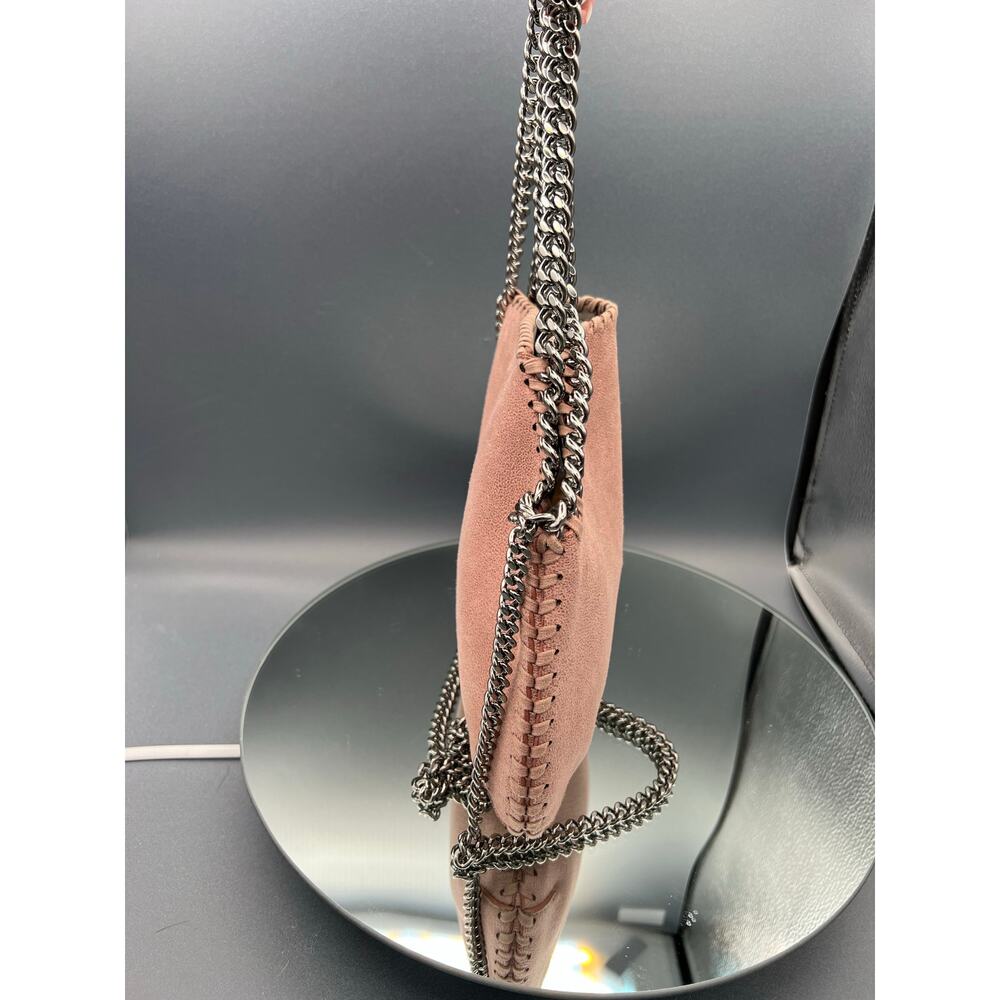 Stella McCartney Falabella 2-Way
bag Pink with Gunmetal diamond cut Chain - Picture 5 of 13